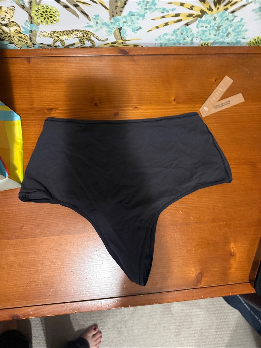 Skims High-Waist Black Women's thong